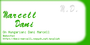 marcell dani business card